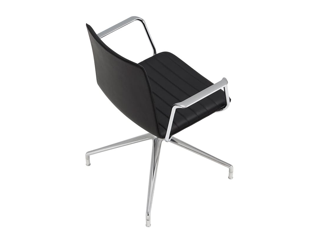 Стул с колесами с подлокотниками Andreu World Гибкая высокая спинка ARCH-00054927 - Вид №2