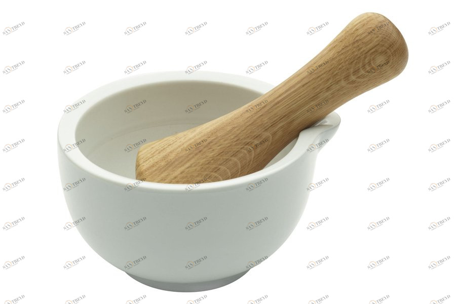 00-3973460 Ступка и пестик Фарфоровые Legnoart Италия 