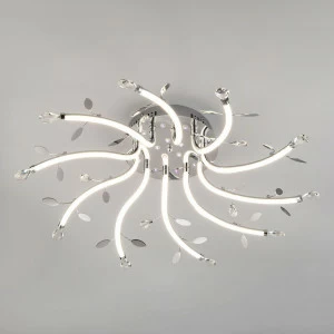 Потолочная светодиодная люстра Eurosvet Willow 90128/10 хром EUROSVET WILLOW 222780 Хром