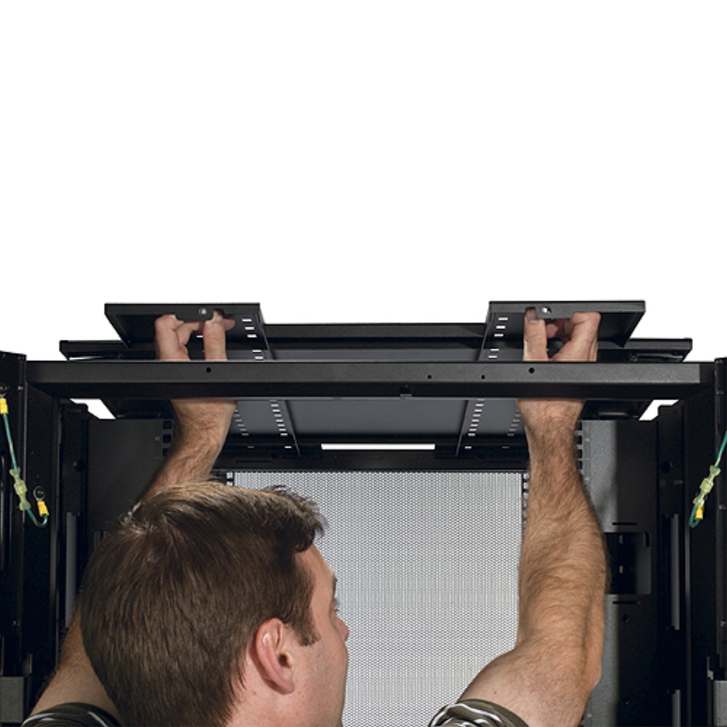 AR3150 Netshelter sx 42u 750mm wide x 1070mm deep enclosure with sides black APC Santreyd  - Вид №6