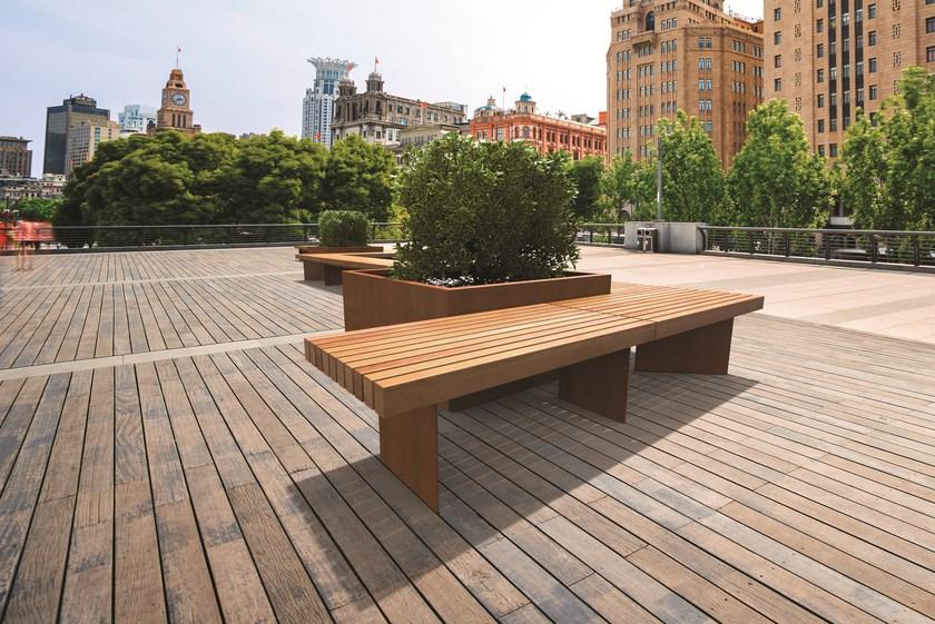 Metalco Круглая скамья из стали в современном стиле без спинки sun-id-1423841 - Вид №1