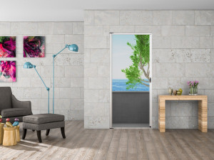 Боковая рулонная москитная сетка