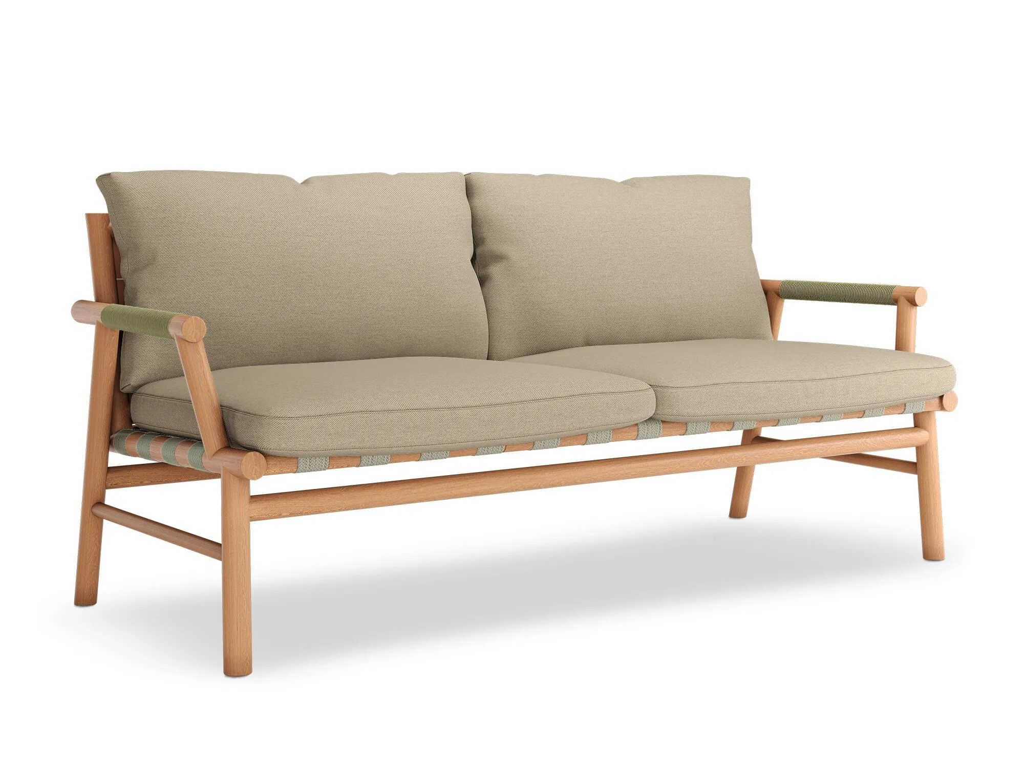 Садовый диван из тикового дерева и Sunbrella® YAAZ Uz ARCH-00143188