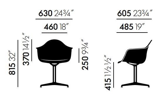 Стул из полипропилена с подлокотниками VITRA Eames Plastic Chair ARCH-00111973 - Вид №7