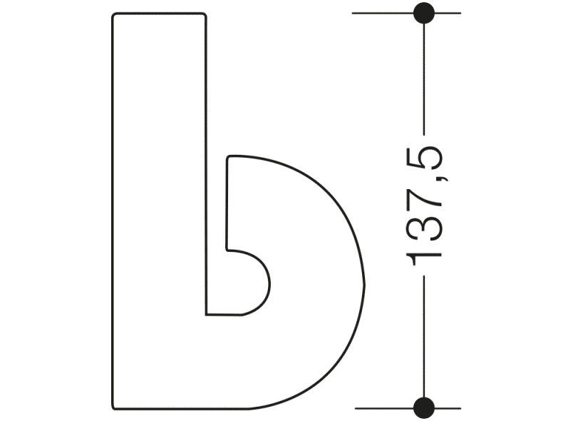 702.165.B номера домов HEWI Türzubehör  - Вид №4
