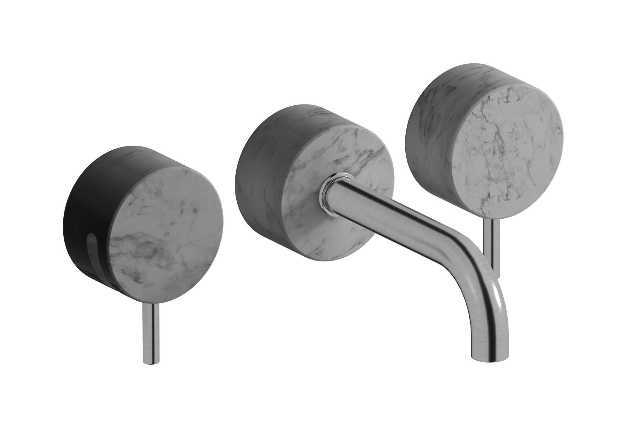 Мраморный настенный смеситель для раковины с 3 отверстиями IB мрамор + мрамор Elle ARCH-00021164 - Вид №10