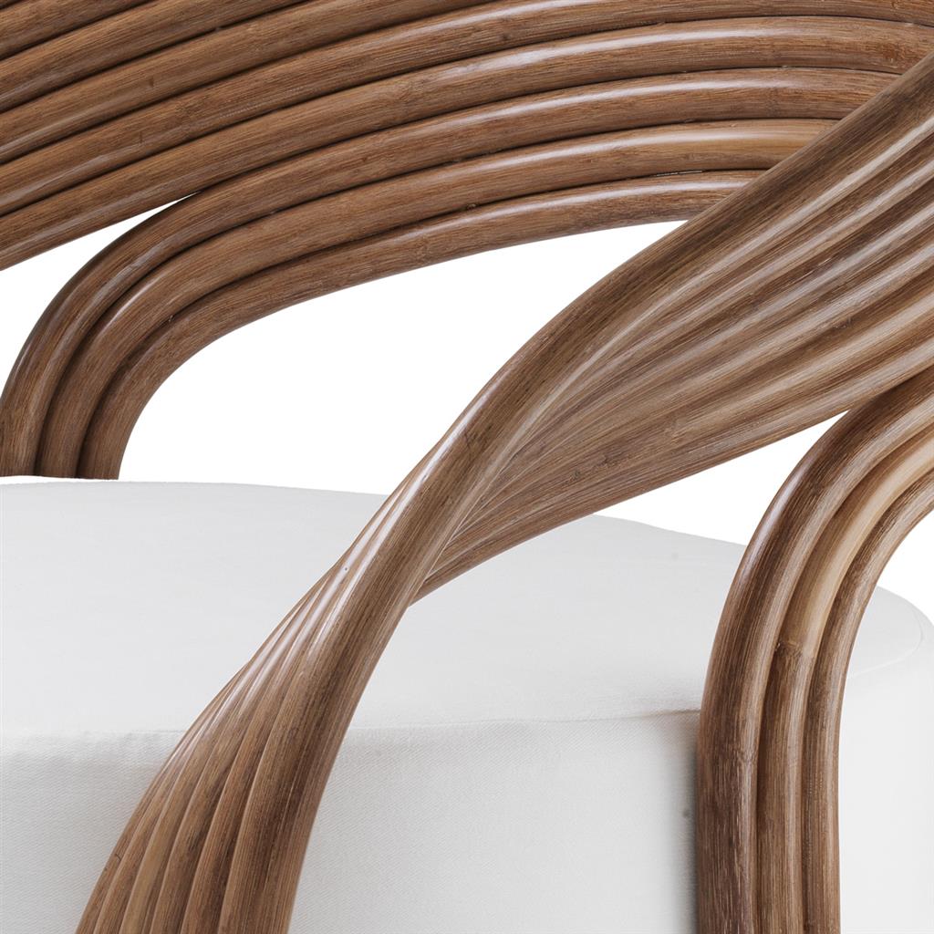 Кресло Romeo от Eichholtz коричневое EICHHOLTZ ДИЗАЙНЕРСКИЕ 247958 Коричневый;белый  - Вид №4