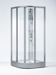 640085 IFO Душевая кабина круглая из кварца SKR NS в сборе SKR NS 900 x 900 std