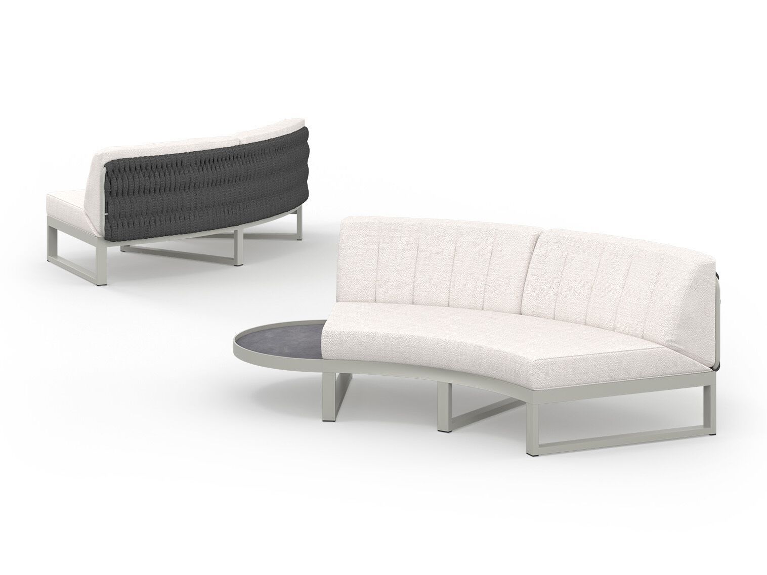 Модульный изогнутый садовый диван из ткани MAMAGREEN Munia ARCH-00037883 - Вид №4