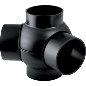 GEBERIT 366.380.16.1 Крестовина шаровая Geberit PE 88,5°, соединения 135° смещенные