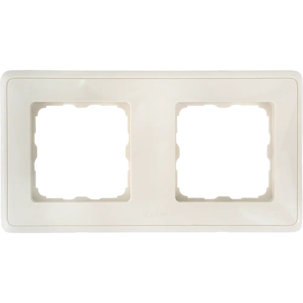 Рамка для розеток и выключателей Legrand Cariva 2 поста, цвет слоновая кость STLM-2030507