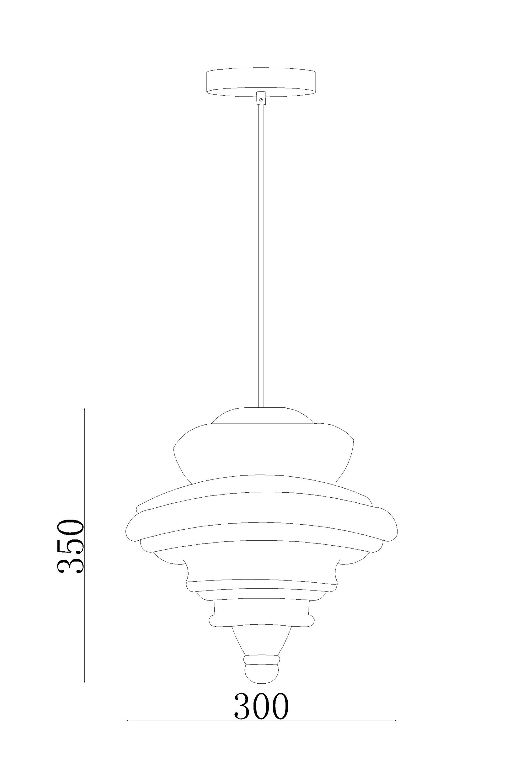 2000983200655 Подвесной светильник La Scala White диаметр 30 ELECTRORETRO Neverending Glory  - Вид №1