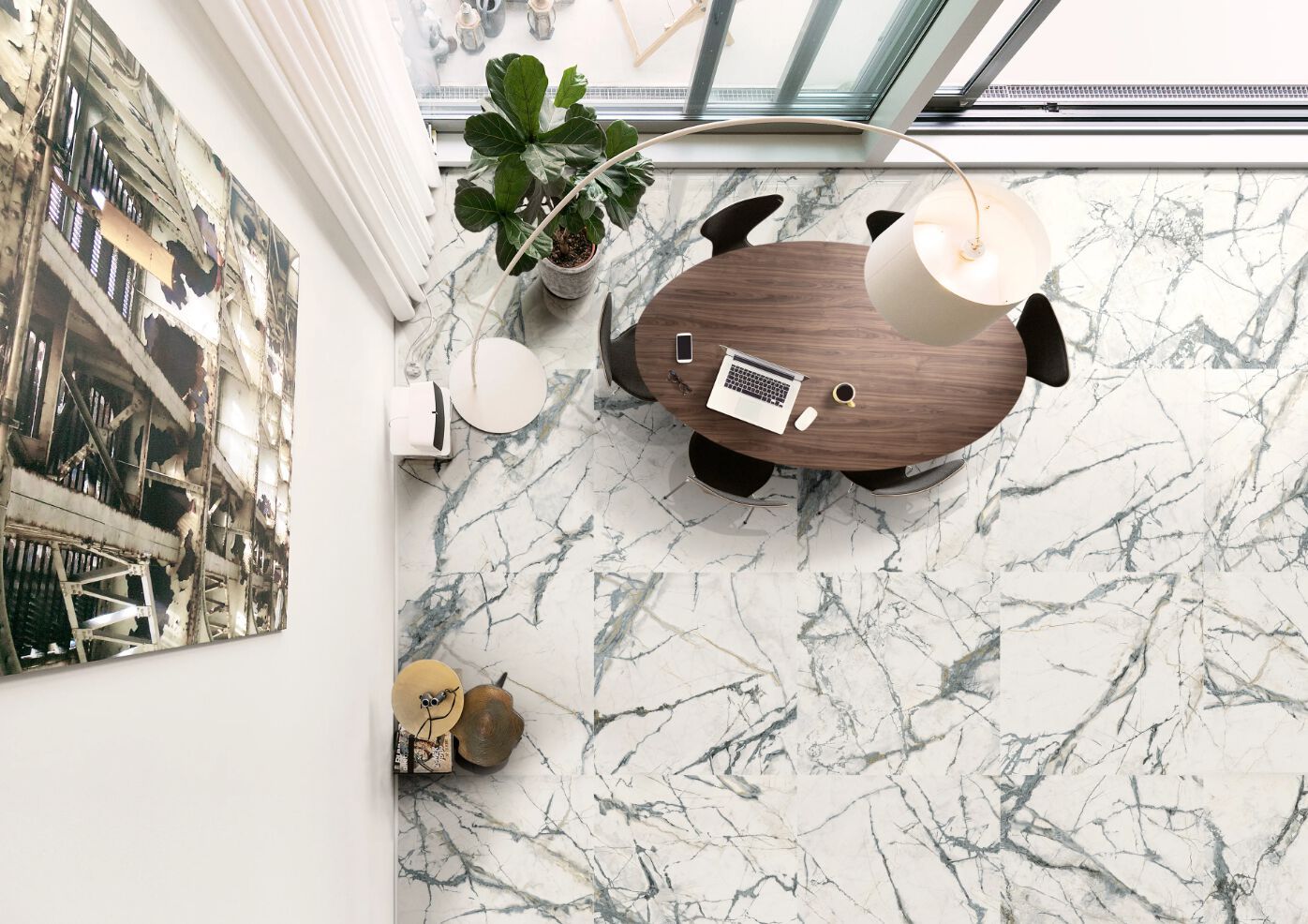 Пол / напольное покрытие из керамогранита с мраморным эффектом Imola THE ROOM ARCH-00073362 - Вид №33