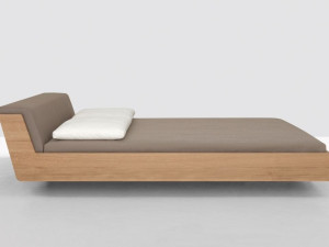 Двуспальная кровать с мягким изголовьем