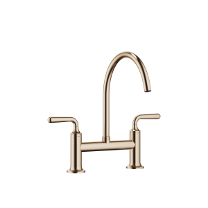 VAIA Мостовой смеситель на два отверстия для ополаскивания/спрей Profi - Brushed Champagne (22-каратное золото)