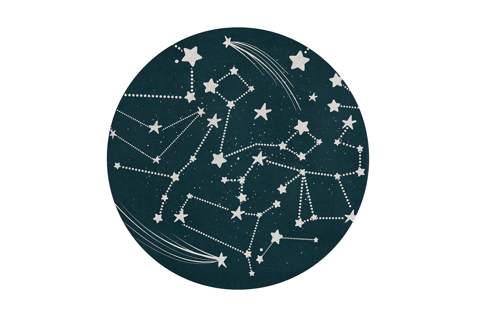 CIST324 Детские ковры Звездный раунд Circu 