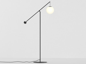 Стеклянный торшер