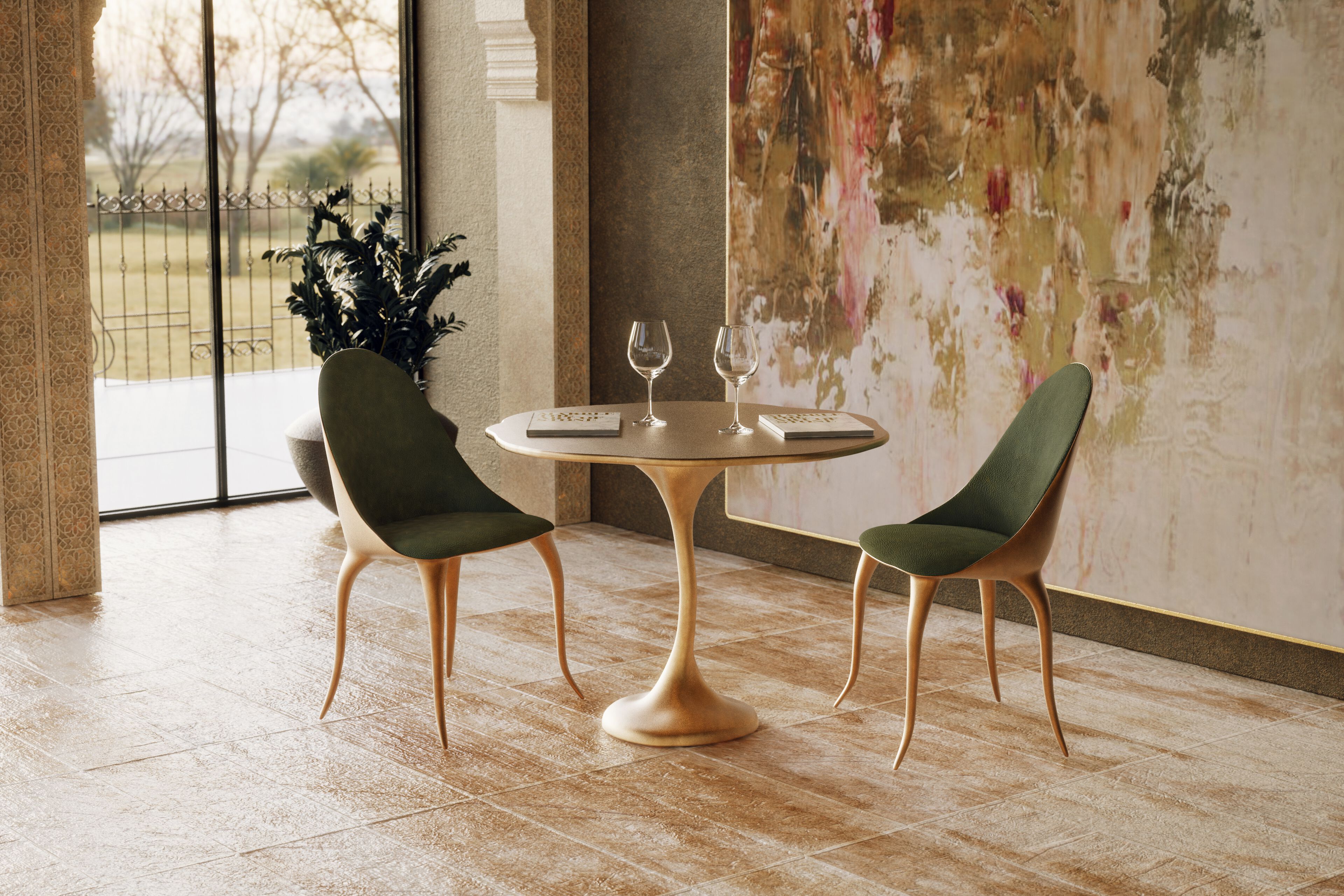 Обеденный стол из стекловолокна KARPA IVY K2007 ARCH-00018177 - Вид №3