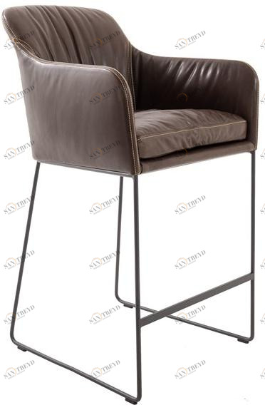 KFF Табурет кухонный на санках с подлокотниками Youma casual sun-id-1360391