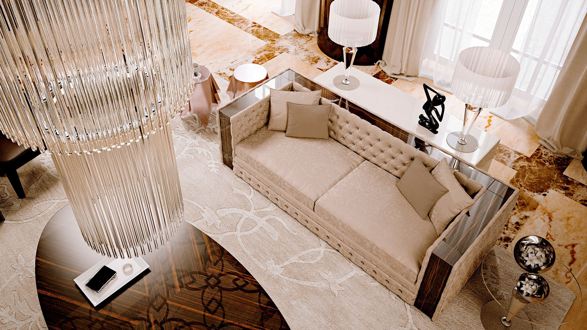 2-местный капитонный диван REFLEX ARCH-00073260 - Вид №1