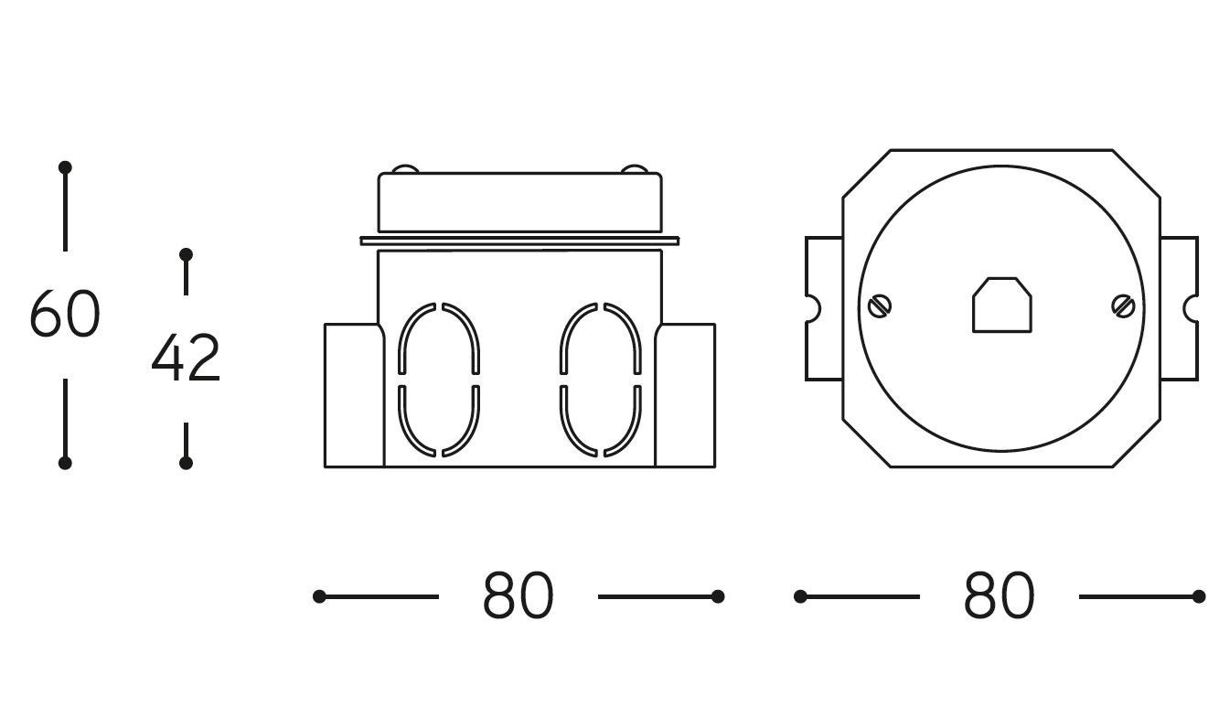 Керамическая одиночная интернет-розетка Aldo Bernardi Аквариум ARCH-00107953 - Вид №2