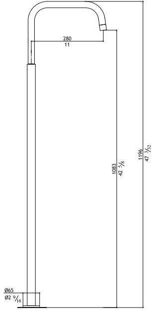 MGS Напольный излив из нержавеющей стали Accessori per bagno sun-id-1401048 - Вид №5