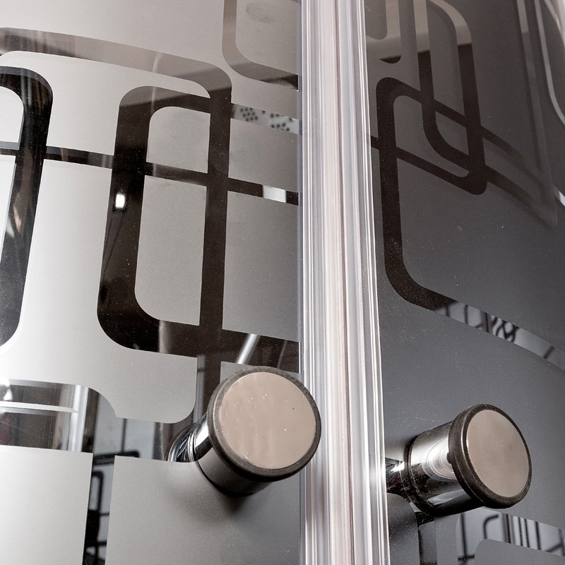 ЕМ1512 L с гидромассажем (гм.) Душевая кабина DETO Серия EM BМ4510 N LED с гм. BLACK - Вид №11