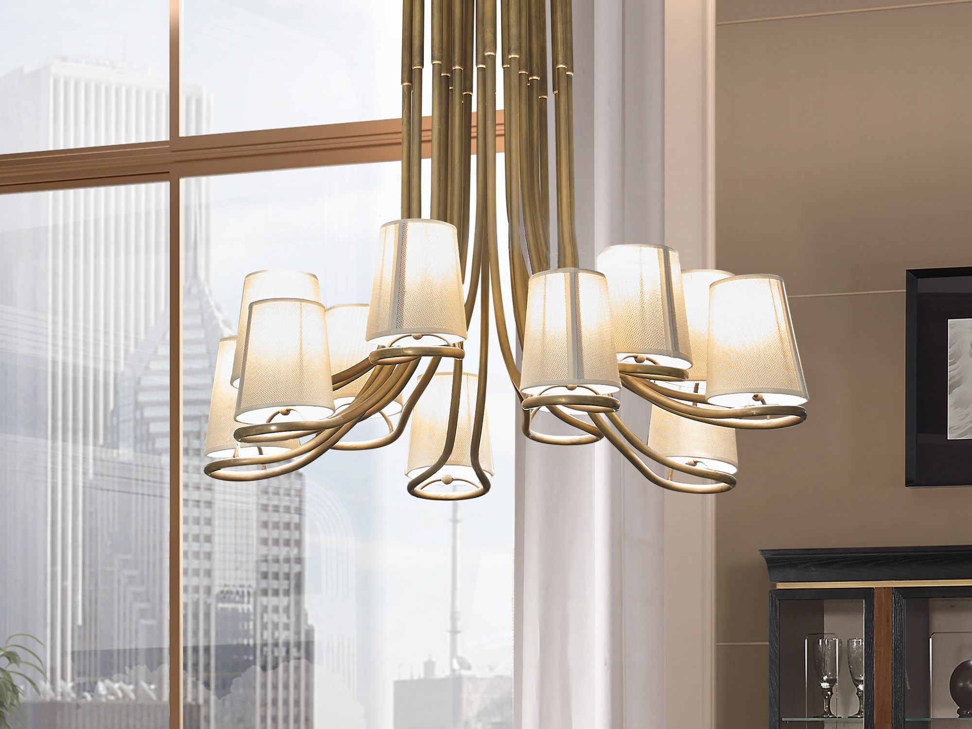 Латунный подвесной светильник A.R. Arredamenti Dilan ARCH-00125064 - Вид №1