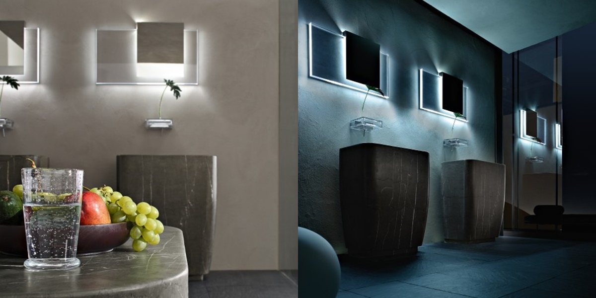 Toscoquattro Зеркало с внутр. подсветкой и вставкой из оргстекла Specchiere правое 09PA1LLDX - Вид №3