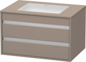 KT685404343 Ketho Тумбочка подвесная для встраиваемого снизу умывальника f-bonded Базальт матовый, декор