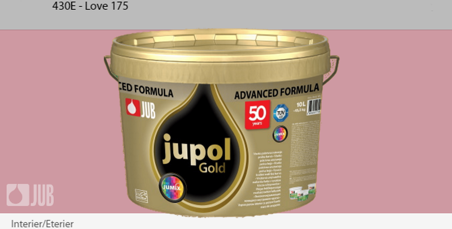 91064815 Краска для стен и потолков 1009809-430E JUPOL GOLD цвет бордовый база А 5 л STLM-0464727 JUB