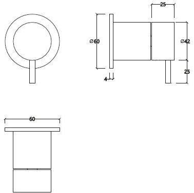 Water Evolution 2-ходовой переключатель из хромированной латуни Flow sun-id-1452960 - Вид №5