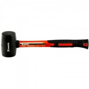 Киянка резиновая 225г черная резина, фиберглассовая рукоятка MATRIX