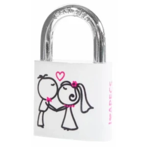 Замок навесной Apecs PD-23-32-Love Kiss, чугун/сталь