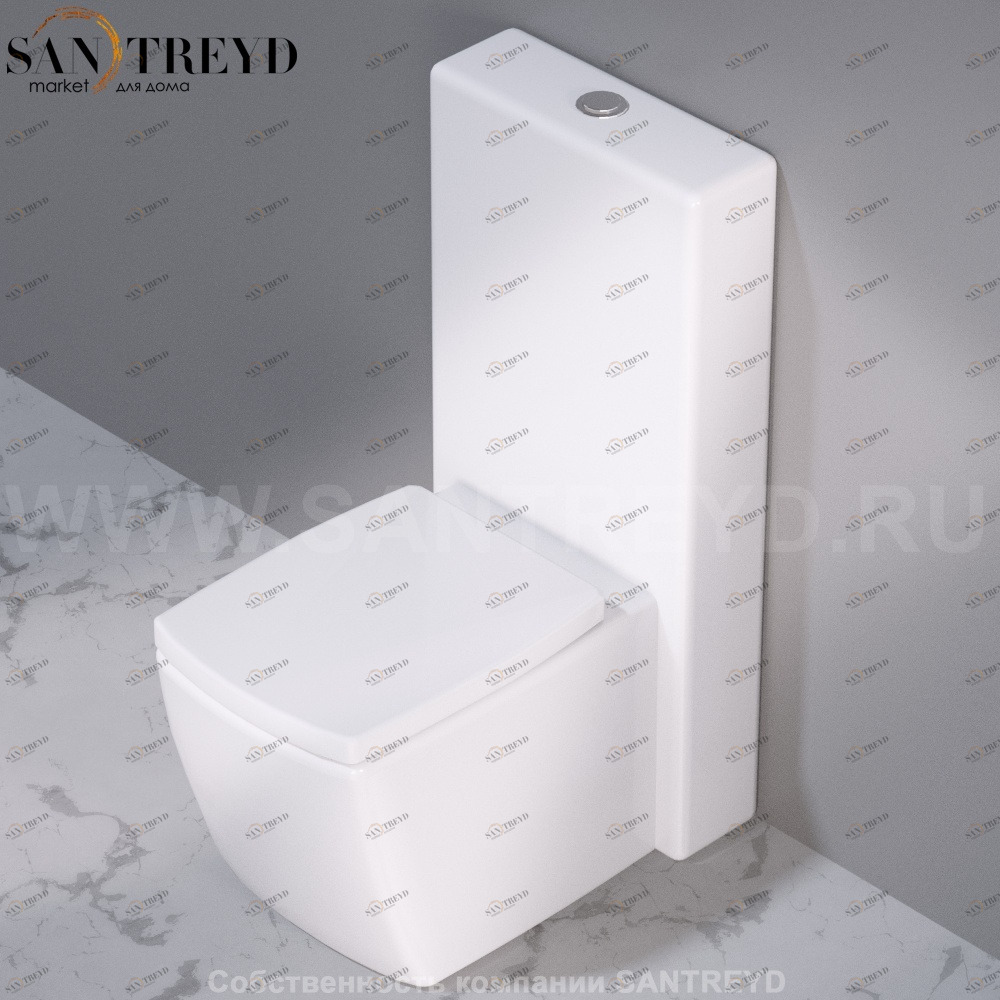 C301100 Компакт унитаз с бачком Белый A. e T. Italia WALL Италия AeT ITALIA