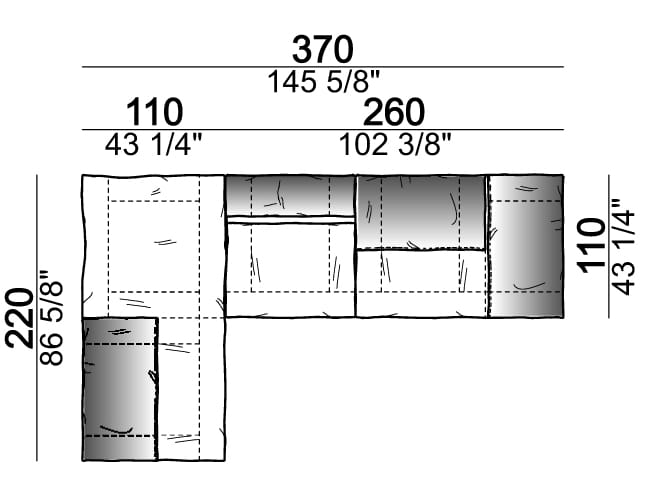 Секционный кожаный диван Arketipo CRAZY DIAMOND ARCH-00133462 - Вид №63