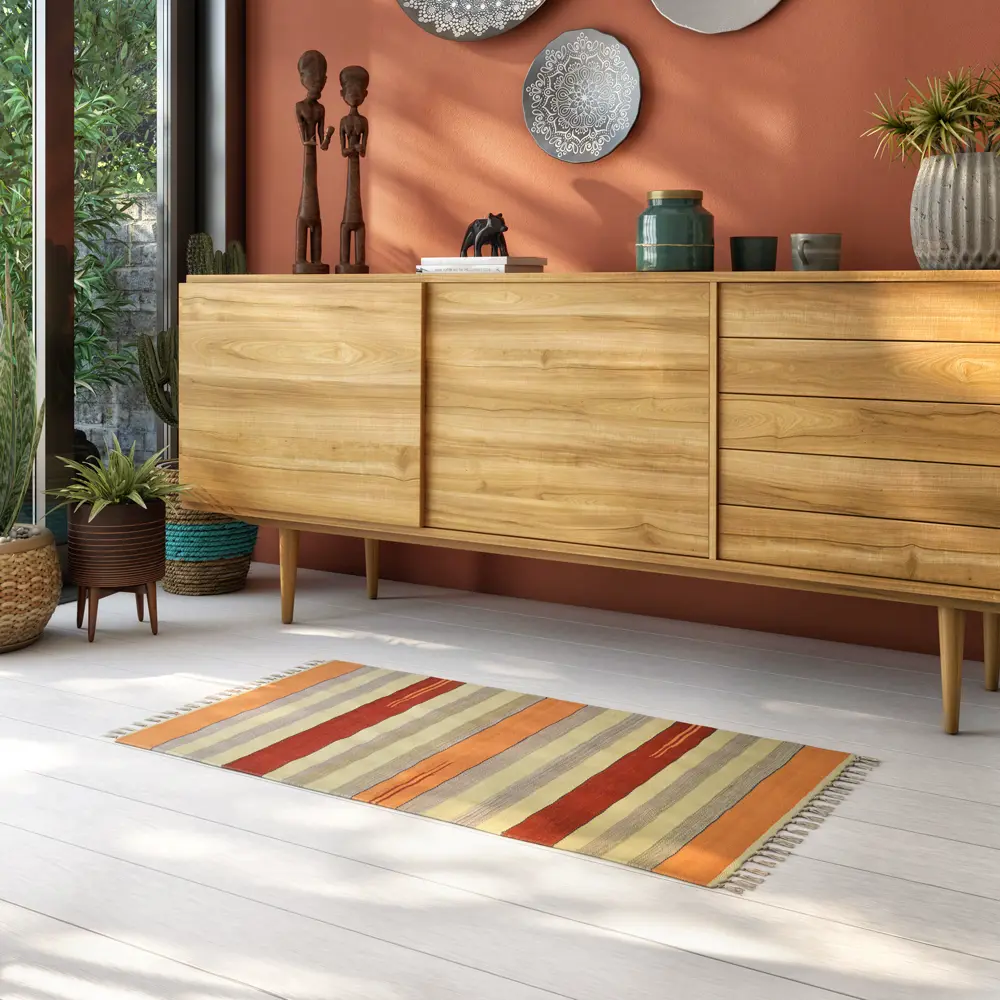 Декоративный хлопковый коврик INSPIRE Naelie 50×80 см в стильном мультиколоре 82499328 STLM-1353746 - Вид №3