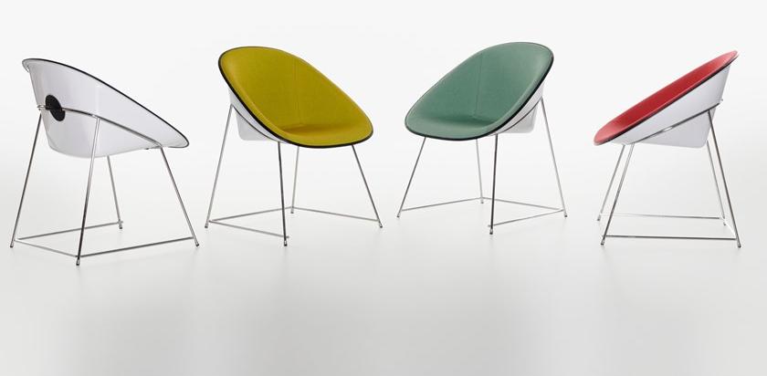 Plank Кресло с пластиковым корпусом и тканевой обивкой Cup sun-id-1430842 - Вид №3