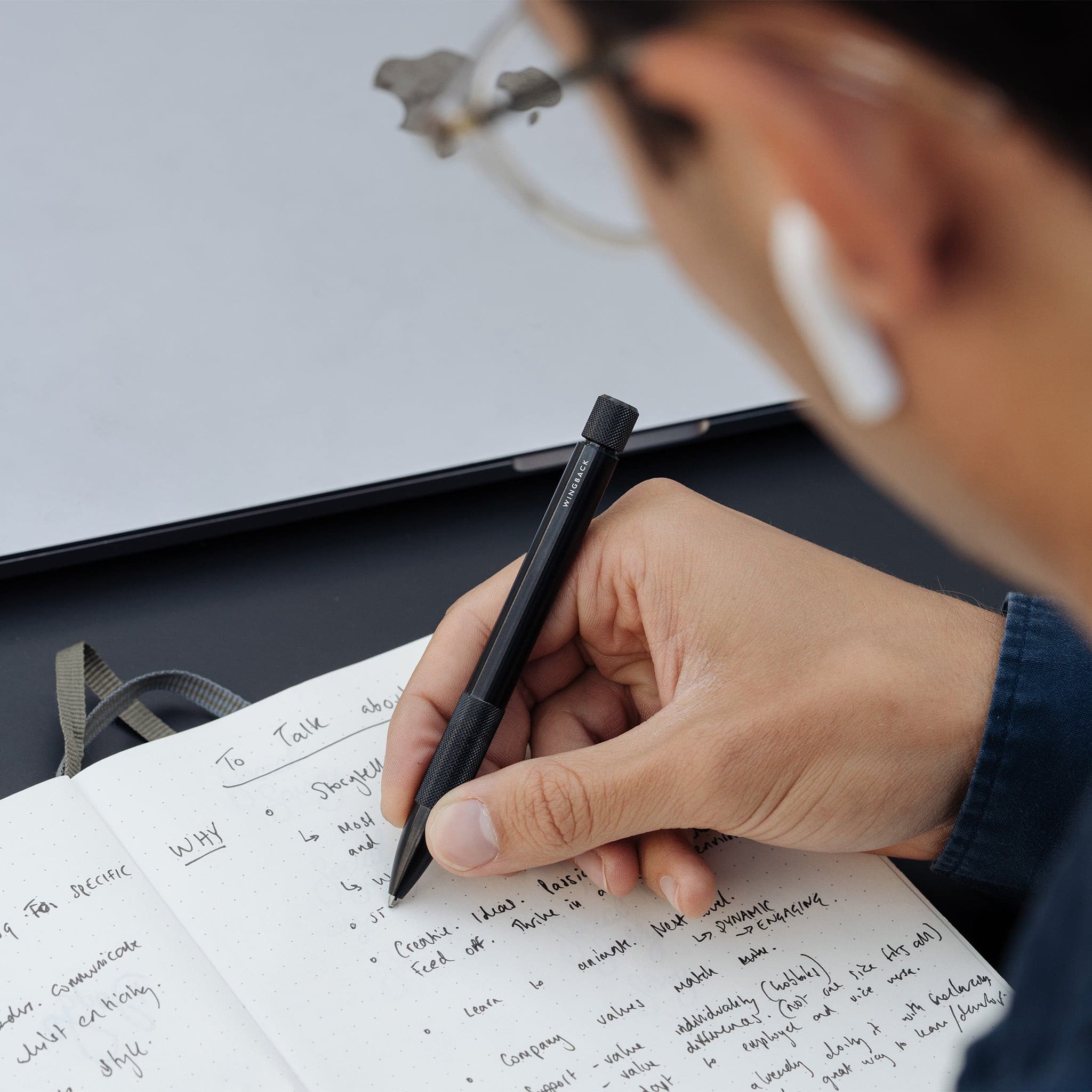 W204BST Механическая ручка - черная сталь Wingback  - Вид №4