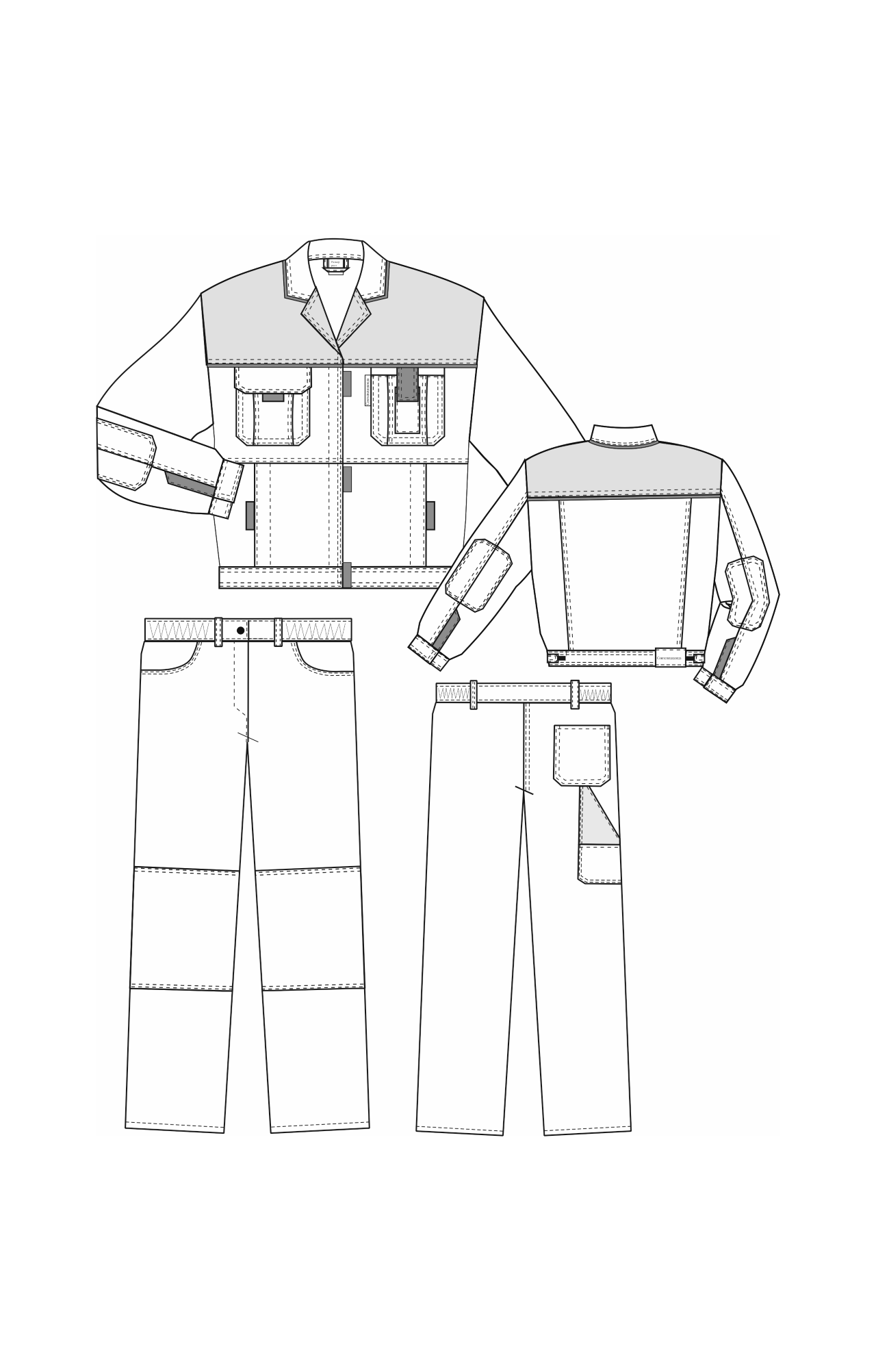 65202 Костюм "Профессионал" женский василек-светло-серый  Летняя спецодежда  размер 60-62/158-164  - Вид №13