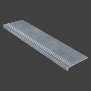 Граните Стоун Оксидо ступень светло-серый структурированная 1200x320