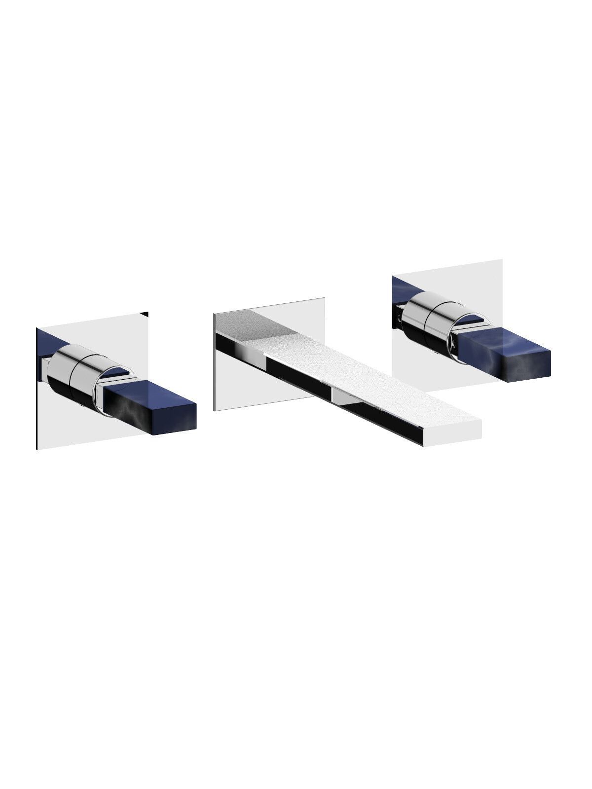 Настенный смеситель для раковины с 3 отверстиями без слива Rubinetterie Frattini Vita Due ARCH-00124133 - Вид №9