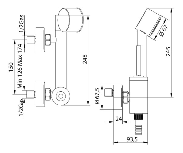 158320SN0 Смеситель Bandini Free Santreyd - Вид №1