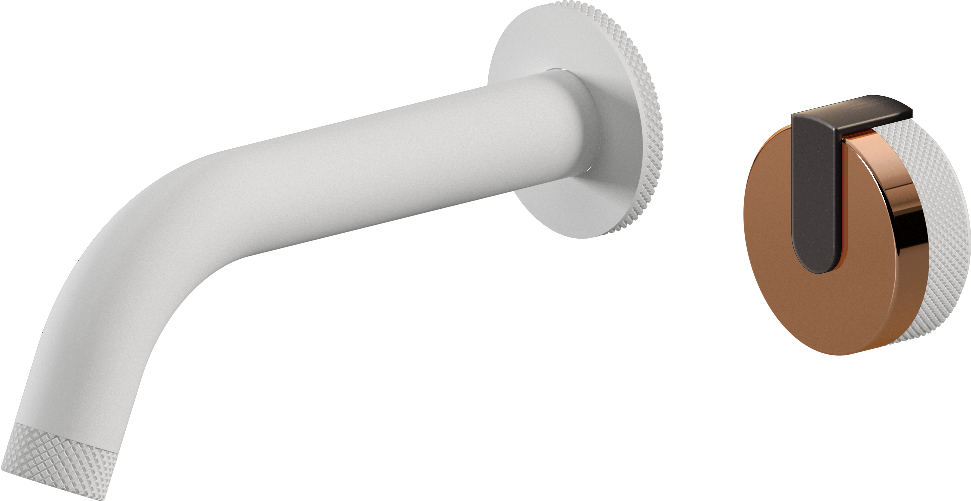 E-11535-R1RG-L1GM-WT Настенный прогрессивный смеситель скрытого монтажа для раковины GRAFF MOD+