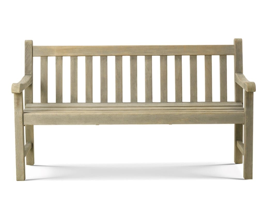 Садовая скамейка из тикового дерева с подлокотниками In Stock Ethimo ARCH-00028979 - Вид №2