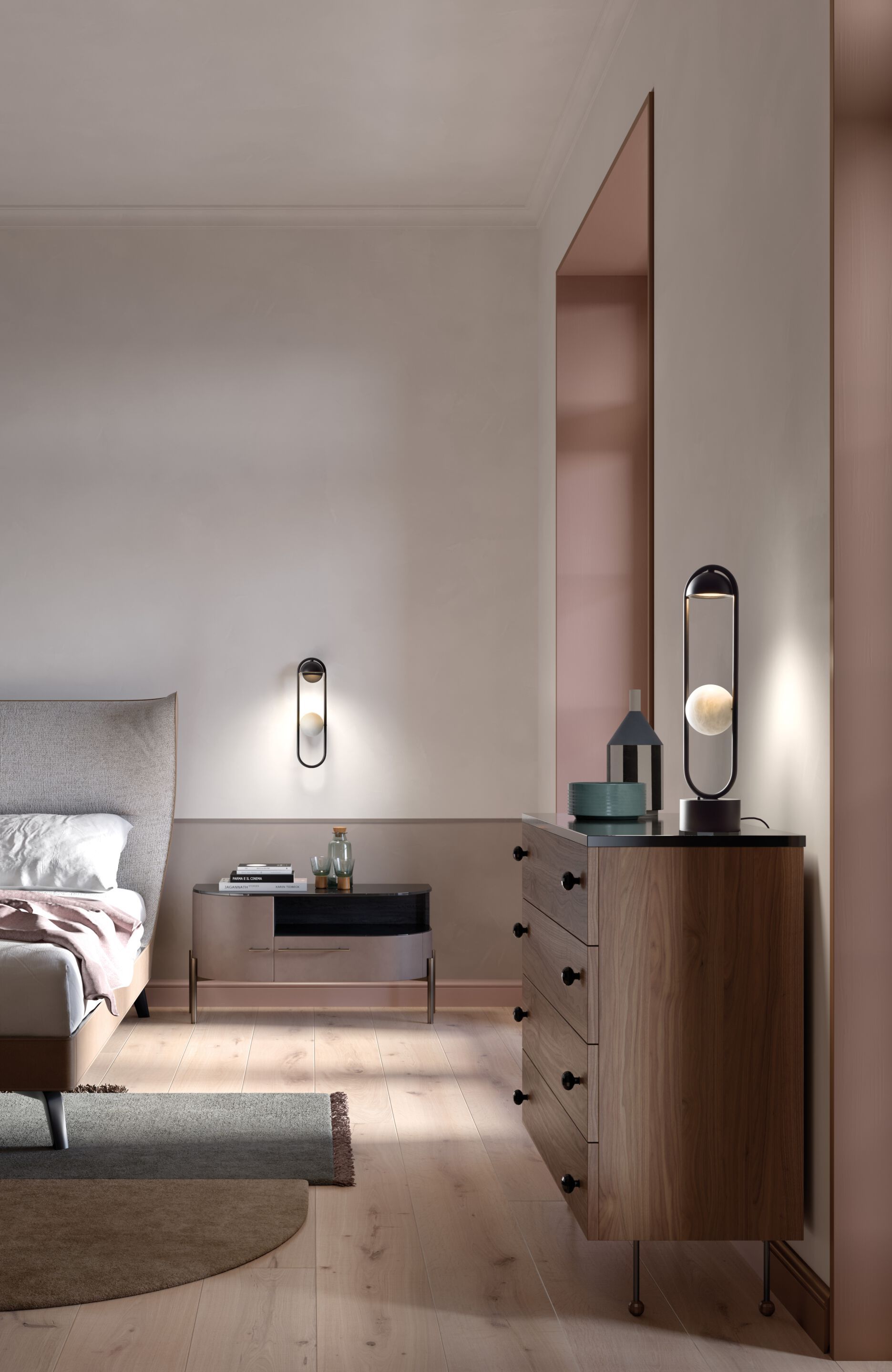 Металлический светодиодный настенный светильник Masiero Luppiter ARCH-00090087 - Вид №1