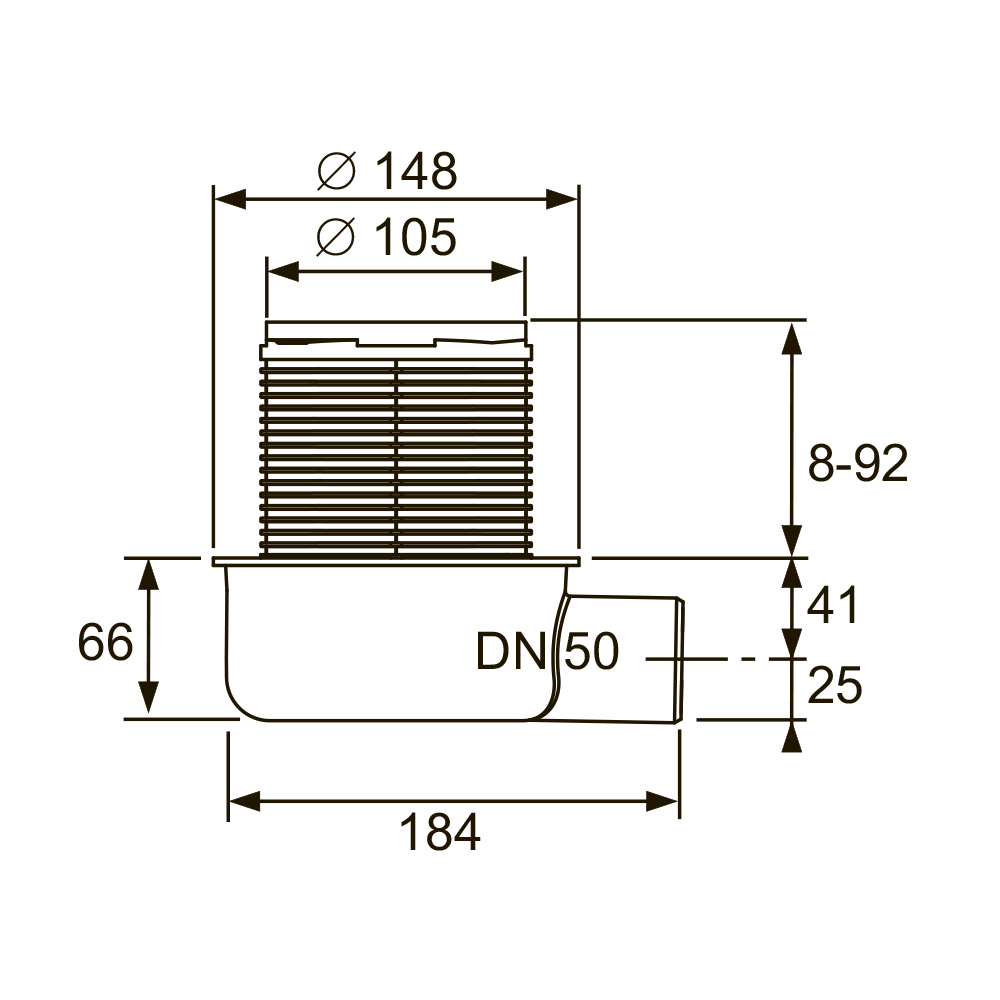 3601050 Дренажные трапы Tece TECEdrainpoint - Вид №1