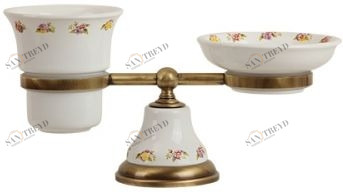 Стакан и мыльница настольные MIGLIORE Provance Ml.PRO-60.510.BR, цвет бронза 