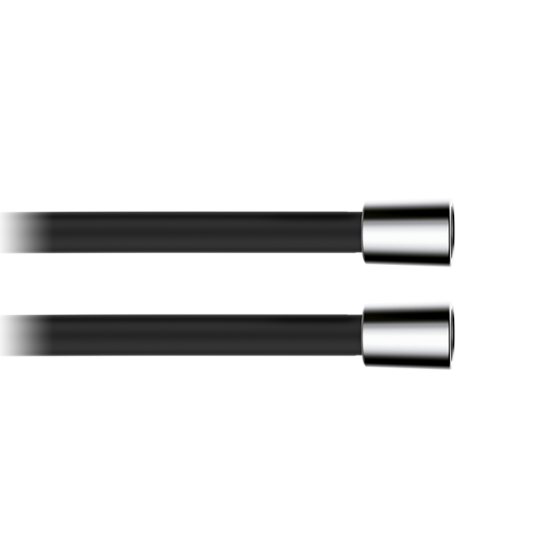 00050032 PREMIUM Гладкий шланг для душа 150 Хром-Черный GRB MIXERS 