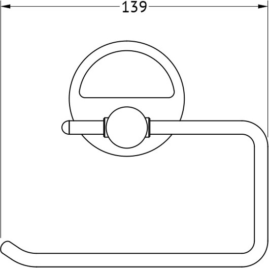 LUX 056 Держатель туалетной бумаги FBS Luxia - Вид №1